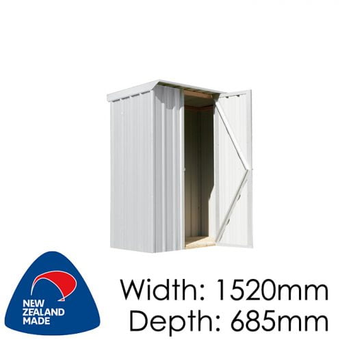 SmartStore Locker SM1507 1520x685 Zincalume Shed available at Gubba Garden Shed