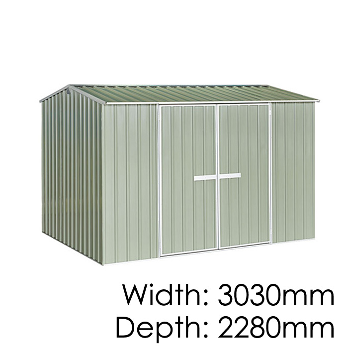  GVO3023 "Hazy Grey" Garden Shed - Floor Kitset Included (pickup deal