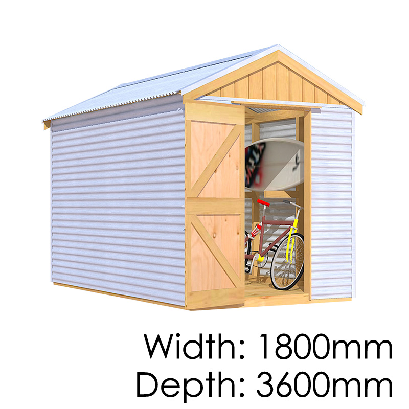 The Shed Smiths Classic Gable 1836 - Garden Sheds NZ