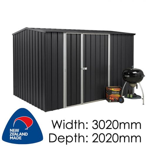 SmartStore Gable SM3020 3020x2020 Ebony Shed available at Gubba Garden Shed
